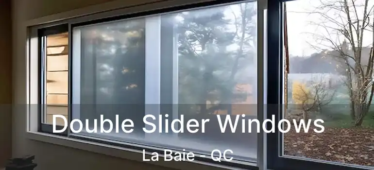  Double Slider Windows La Baie - QC