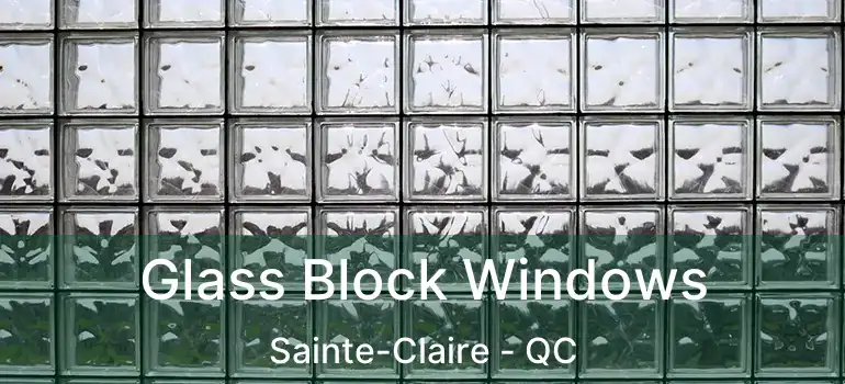  Glass Block Windows Sainte-Claire - QC