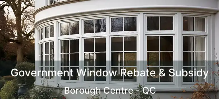  Government Window Rebate & Subsidy Borough Centre - QC