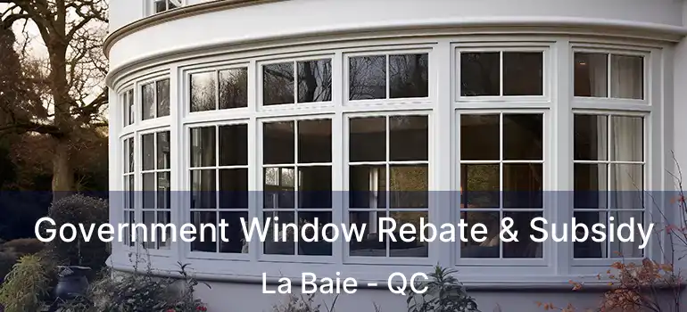  Government Window Rebate & Subsidy La Baie - QC