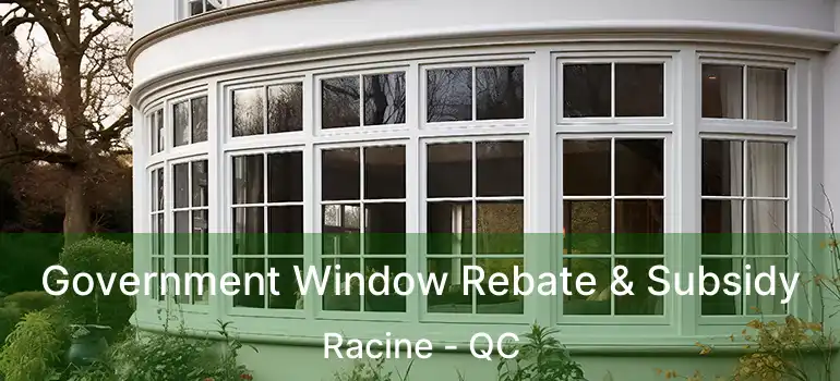  Government Window Rebate & Subsidy Racine - QC