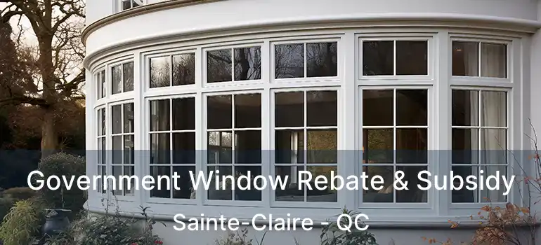  Government Window Rebate & Subsidy Sainte-Claire - QC