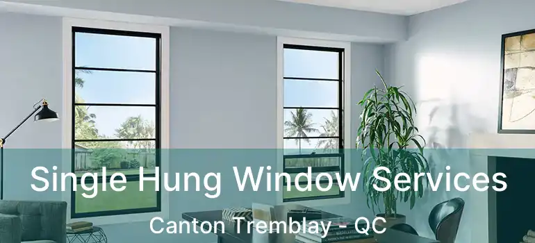  Single Hung Window Services Canton Tremblay - QC