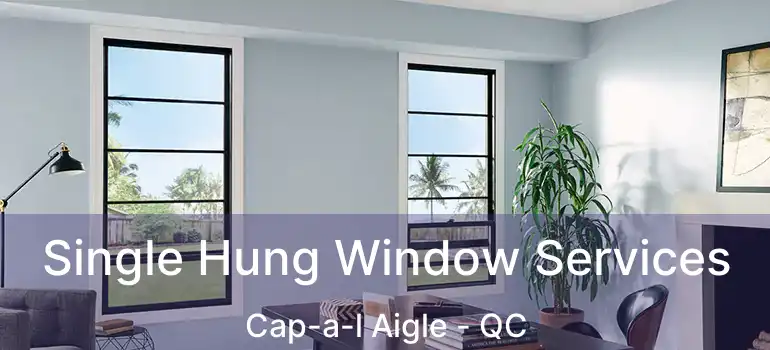  Single Hung Window Services Cap-a-l Aigle - QC